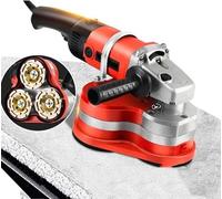 Meuleuse à béton électrique avec poignée réglable et 6 vitesses pour meulage de sol professionnel et bricolage, élimination de la rouille sur pierre, métal et béton