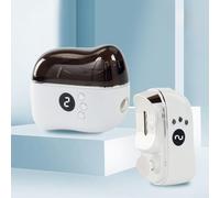 Meuleuse à ongles électrique avec fonction de sécurité anti-pincement, outil de manucure multifonction pour polir, couper et façonner les ongles - Compact 12,5 x 10 x 5,8 cm, corps en plastique (blanc