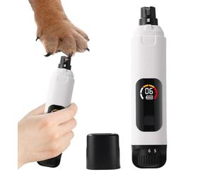 Meuleuse À Ongles Pour Chien 6 Vitesses Rechargeable Par USB Affichage | Meuleuse Électrique À Griffes Canine Pour Maison Extérieur Chiot Petit Moyen Grand