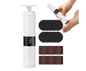 Meuleuse à talon, silencieuse sans fil et sans fil à 3 niveaux | Lime à pied électrique pour la maison, la chambre à coucher, les vacances, les voyages, les voyages en voiture