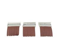 Meuleuse abrasive à lamelles, Roue de brosse polissage en tissu émeri Sisal, tige 150mm X 6mm for le bois et les grains multiples(Grinding Wheel,80 Grit)