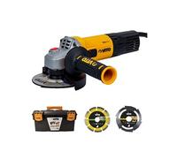 Meuleuse angulaire 850W 115mm + Disque coupe bois et PVC + Disque Diamant laser + Boîte à outils VITO