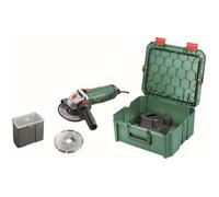 Bosch Vert - Meuleuse 1 angulaire pws 850-125 bosch + 2 Accessoires + 1 boîte à outils SystemBox - 06033A270A