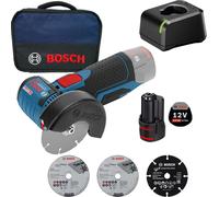 Meuleuse angulaire sans fil Bosch GWS 12V-76 Ø 76 mm / 1x 3,0 Ah batterie + chargeur dans un sac souple
