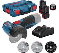 Meuleuse angulaire sans fil Bosch GWS 12V-76 Ø 76 mm / 2x 2,0 Ah batterie + chargeur en boîte L