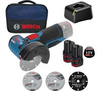 Meuleuse angulaire sans fil Bosch GWS 12V-76 Ø 76 mm / 2x 3,0 Ah batterie + chargeur dans un sac souple