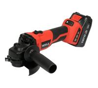 Meuleuse angulaire sans fil - YATO - 18V 125 mm - Sans balais - 2x4Ah + chargeur - 3000-8500 tr/min