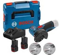 Meuleuse angulaire sansfil Bosch GWS 12V76 12 V 2 batteries GBA 12V 3 Ah chargeur GAL 12V40 G