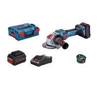 Meuleuse angulaire X-LOCK Bosch Professional GWX 18V-15 SC + 2 batteries 8 0Ah + chargeur GAL 18V-160 C + L-Boxx - 06019H6501