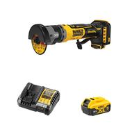 Meuleuse compacte 76mm XR 18V DCG430N-XJ + 1 batterie 18V 5 Ah + 1 Chargeur DCB1104-QW DEWALT