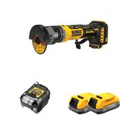 Meuleuse compacte 76mm XR 18V DCG430N-XJ + 2 batteries 18V 1,7 Ah PowerStack + 1 Chargeur DCB1102-QW DEWALT