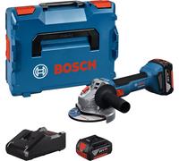 Meuleuse d’angle 18V GWS 18V-8 Professional 125mm + 2 batteries 4Ah + chargeur rapide + coffret L-BOXX - BOSCH - 06019N9002