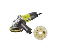 Meuleuse d angle RYOBI 800W 125mm Découpe de brique et parpaing Electrique
