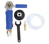 Meuleuse d’angle pneumatique, meuleuse à filière à air avec entrée de 1/4 pouce, outil industriel à 90 degrés pour le polissage de la pierre, incluant une meule et un raccord en