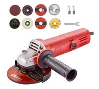 Meuleuse D'angle 1000W,TEENO Meuleuse AngulaireRégime à Vide 12000 trs/min,Pour la Coupe et le Meulage, le Polissage Méta Bois