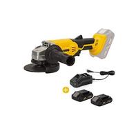 VITO - Meuleuse d'angle 115mm sans fil 20V Lithium ion EGO LI + 2 Batteries 2AH + Chargeur Rapide