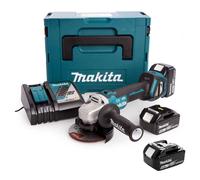 Meuleuse d'angle Ø125 mm 18V (3x5.0Ah) dans coffret - MAKITA DGA513RT3J