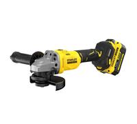 Meuleuse d'angle 125 mm 18V Brushless STANLEY FATMAX V20 - Kit Pro-Stack 1 batterie 4Ah