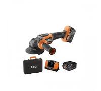 AEG Meuleuse BEWS18-125BLPX2-502C Brushless 18V 125 mm – 2x5,0 Ah, chargeur et coffret