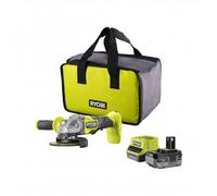 Meuleuse d'angle 125mm 18V ONE+™ Brushless + 1 batterie 4Ah - RAG18BL-1C40SL RYOBI