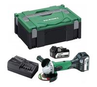 Meuleuse d'angle 18V Ø125 mm (2x5,0 Ah) en coffret - HIKOKI G18DSL2WUZ