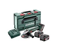 Meuleuse d'angle 18V W 18 L 9-125 Quick Set + 3 batteries Li-Power 4Ah + chargeur ASC 55 +X 165l - METABO - 602249960