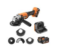 AEG Meuleuse d'angle sans fil 18V 125 mm - 9200 tr/min, FIXTEC, frein anti-recul, 2x4.0Ah