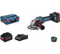 Meuleuse d'angle BOSCH PROFESSIONAL GWS 18V-15 SC - 2 batteries 5.5Ah ProCORE18V + chargeur + L-Boxx - 125mm -06019H6102