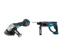 Meuleuse D'angle Brushless Ø 125 mm 18 V Li-Ion (Produit Seul) Makita DGA513Z & teur burineur SDS-Plus 2J 18V LXT (Solo) - MAKITA DHR202Z