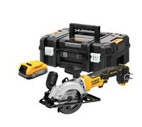 Meuleuse d'angle DeWalt DCS571E1T-XJ; 18 V; 1x1,7 Ah accu.