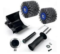 Meuleuse d'angle électrique multifonctionnelle M10/M14, accessoires de Machine à polir, tambour abrasif en Nylon, roue polissage(M14 2 brush wheel)