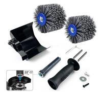 Meuleuse d'angle électrique multifonctionnelle M10/M14, accessoires de Machine à polir, tambour abrasif en Nylon, roue polissage(US thread 2 wheel)