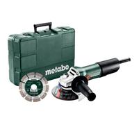 Meuleuse d'angle filaire METABO 850W 125mm W 850-125 + 1 disque diamant + malette de rangement
