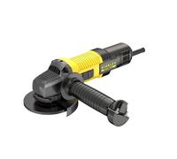 Stanley FATMAX Meuleuse d'Angle Filaire 850W 125 mm 12000 trs/min Démarrage Progressif Câble 4m Carter Ouvert et Carter Fermé Avec 1 Malette et 2ème Poignée Gamme FATMAX FMEG220-QS