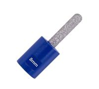 Meuleuse d'angle M14, fraise brasée, tête de meulage diamantée à fond rond, tige de bord, pierre, granit(35 * 8)