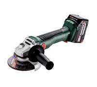 Meuleuse d'angle Metabo W 18 L BL 9-125; 18 V; 2x4,0 Ah accu.