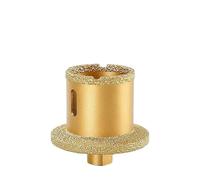 Meuleuse d'angle, ouvre-trou de lavabo, perçage de conduite d'eau, foret de perçage double couche diamanté for lavabo en pierre et carrelage en céramique(45-65mm)