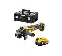 Meuleuse d'angle sans fil 125 mm 18 V - DCG405NT + Batterie lithium XR 18V 5Ah DCB184 DEWALT