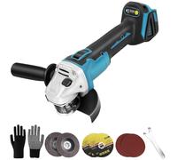 Meuleuse d'angle sans fil 18 V 125 mm avec moteur sans balais (puissance 800 W, 10 000 tr/min), réglage de la vitesse | Meuleuse métallique professionnelle pour coupe, meulage et polissage précis
