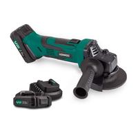 Meuleuse d'angle sans fil 20V - 115mm | 2 batteries 2.0Ah et chargeur incl.