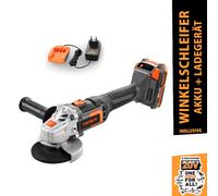 Meuleuse d'angle sans fil 20V FUXTEC FX-E1WS20 - set avec batterie 2Ah et chargeur 1A