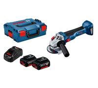 Meuleuse d'angle sans fil Bosch GWS 18V-10; 18 V; 2x4,0 Ah accu.