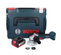 Meuleuse d'angle sans fil Bosch GWS 18V-10 Professional 18 V 125 mm sans balais + 1x batterie 4,0 Ah + L-Boxx - sans chargeur