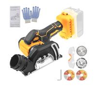 Meuleuse d'angle sans fil compatible avec Dewalt 20 V batterie, outil de coupe sans fil 20 000 tr/min, moteur brossé avec 4 lames de 7,6 cm pour coupe du bois, du plastique, du métal