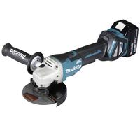 Makita Meuleuse d'angle sans fil Makita 18 V / 5,0 Ah, 2 batteries + chargeur dans le MAKPAC DGA515RTJ Quantité:1