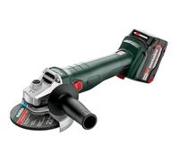 Meuleuse METABO 125 mm 18 V- W 18 L 9-125 Quick - 2 x 5,2 Ah Li-Power, ASC 55, coffret metaBOX