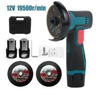 Meuleuse d'angle sans fil meuleuse électrique pour couper le polissage des carreaux de céramique bois pierre acier Avec 2 piles