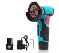 Meuleuse d'angle sans fil, polisseuse de voiture, électrique balais, 12 V, 16 800 tr/min, 5 disques, 2 batteries,0 Ah et chargeur inclus. Puissance élevée