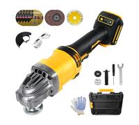 Meuleuse d'angle sans fil pour batterie Dewalt 18 V/20 V, 10 000 tr/min, meuleuse d'angle sans balais pour roues de 125 mm, meuleuse à 3 vitesses variables pour meulage, coupe et polissage, (outil