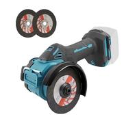 Meuleuse d'angle sans fil pour Makita 18V, mini meuleuse d'angle sans balais 20 000 tr/min 75 mm petit outil d'angle avec 2 disques pour coupe, polissage, meulage (pour Makita)